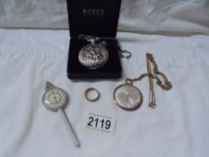 Two pocket watches etc.,