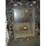 An unusual rectangular mirror (damage to frame) COLLECT ONLY.