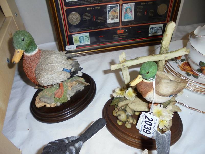 Seven Country artist bird figures. - Image 2 of 4