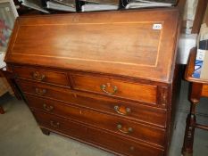 A fully fitted Victorian mahogany bureau, COLLECT ONLY.