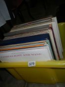 A quantity of LP records.