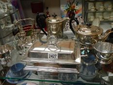 A good lot of silver plate.