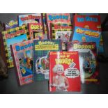 A quantity of Broons and Oor Willie books.