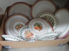 A good lot of ribbon plates etc.,