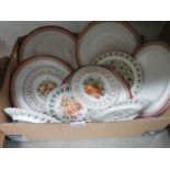 A good lot of ribbon plates etc.,