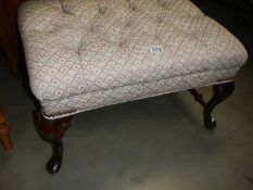 A mid 20th century period style upholstered stool. COLLECT ONLY.