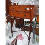 An early Victorian side table with key. COLLECT ONLY.