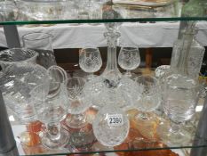 A good lot of cut glass including decanters. COLLECT ONLY.
