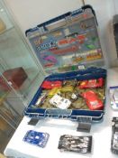 A quantity of fast track slot cars in a/f condition.