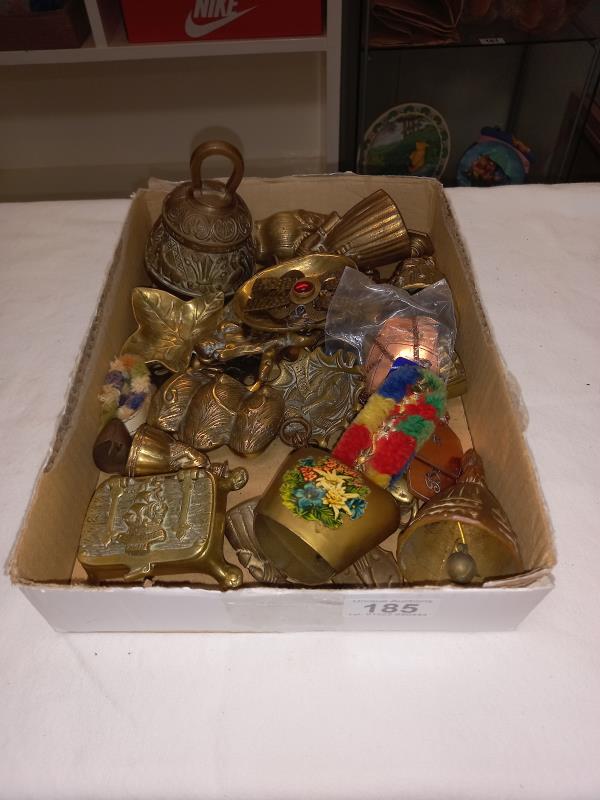 A mixed lot of brass ornaments etc