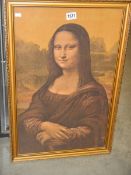 A print on frabic of The Mona Lisa, COLLECT ONLY.