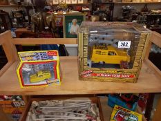 A boxed Wesco Only Fools & Horses 3D talking alarm clock & a Lledo Reliant Regal Del-Boy van