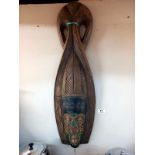 A large African wall mask (75cm x 22cm)