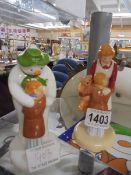 Two Coalport 'The Snowman' figures - A Hug from Mum (with box) and The Hug. (No box)