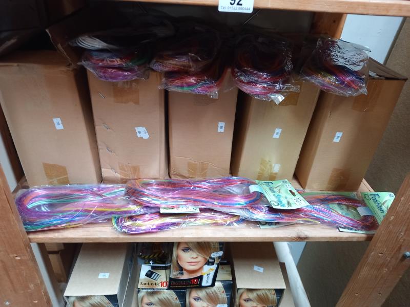15 boxes of fashion strings, large quantity of light blonde hair dyes and dog shampoo etc - Image 3 of 5