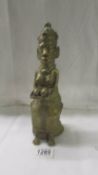 A bronze African crop/fertility god, (small hole in back of head), 28 cm age unknown.