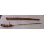 A bamboo sword stick.