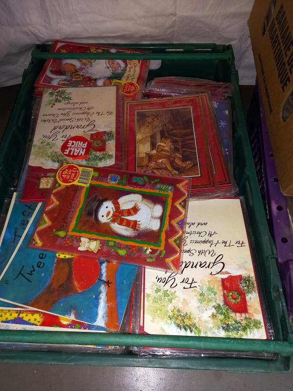 2 cases of mixed loose Christmas cards & 2 cases of mixed loose greeting cards COLLECT ONLY - Image 2 of 5