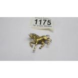 An 18ct gold horse brooch, 7.9 grams.
