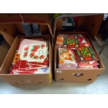 A box of loose Christmas cards & a box of loose Valentine day cards COLLECT ONLY
