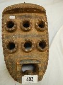 An African Grebo style mask, 30 x 20 cm.