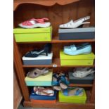 9 pairs of ladies shoes (8 pairs are new) 4 x size 5.5, 1 size 5 & 4 x size 7