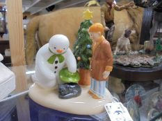 A Coalport 'The Snowman' group 'Christmas Friends'. (With box)