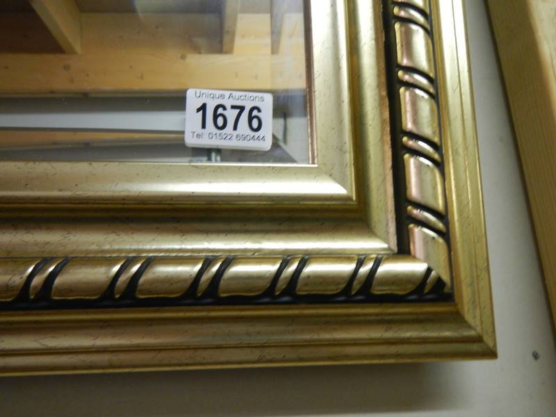 A gilt framed bevel edged mirror. COLLECT ONLY. - Image 2 of 2