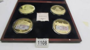 A cased set of 'British Military Money' coins.