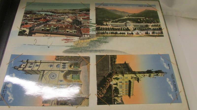 An Eastern style postcard album containing vintage postcards. - Image 4 of 8