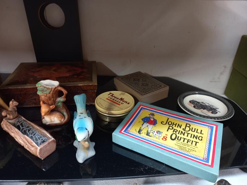 A selection of vintage collectables including John Bull printing outfits, Sylvac old tins etc. - Image 3 of 3