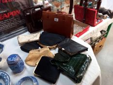 A quantity of vintage handbags