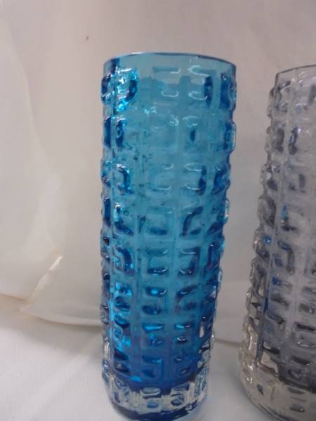 Six Whitefriars style glass vases. - Image 4 of 5