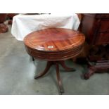 A modern small round coffee/hall table (diameter 60cm, height 59cm) COLLECT ONLY