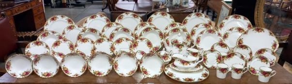 Approximately 63 pieces of 20th century Old Country Rose