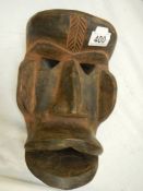 An African traditional mask, 29 x 18 cm.