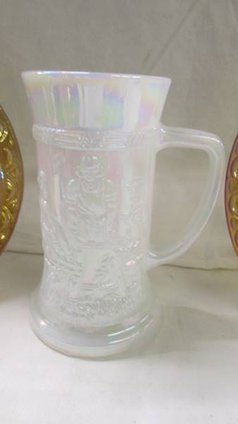 14 pieces of carnival and other glass including rare pieces. - Image 4 of 8