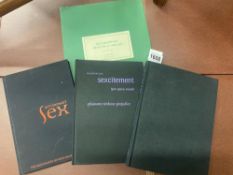 3 limited edition Folio 'The Erotic Print' Society books inc. Woman, China Hamilton, signed,