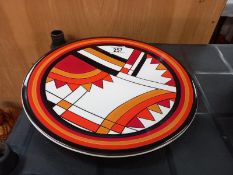 An art deco style jazz charger from Brian Wood ceramics