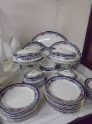 48 pieces of Staffordshire dinner ware including platters, tureens etc., COLLECT ONLY.