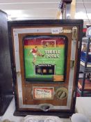 A vintage 'Treble Pools' slot machine, COLLECT ONLY,