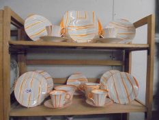 Eighteen pieces of Shelley tea ware.