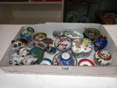 A good mixed lot of cloisonne items