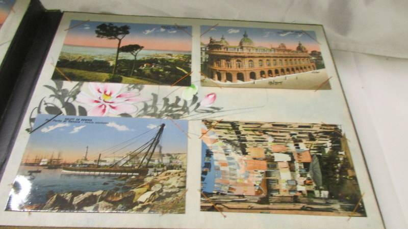 An Eastern style postcard album containing vintage postcards. - Image 5 of 8