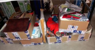 A large lot of sewing items & material COLLECT ONLY