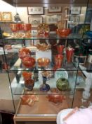 A good selection of glassware including Murano
