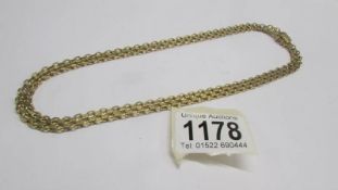 An 18ct gold necklace, 43.2 grams.