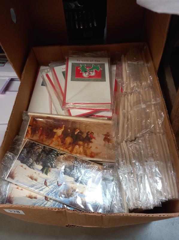 A mixed case of Christmas cards & a mixed crate of loose birthday cards COLLECT ONLY - Image 3 of 3