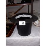 A Moet & Chandon top hat ice bucket