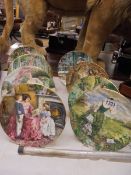 Eight Royal Doulton collector's plates.